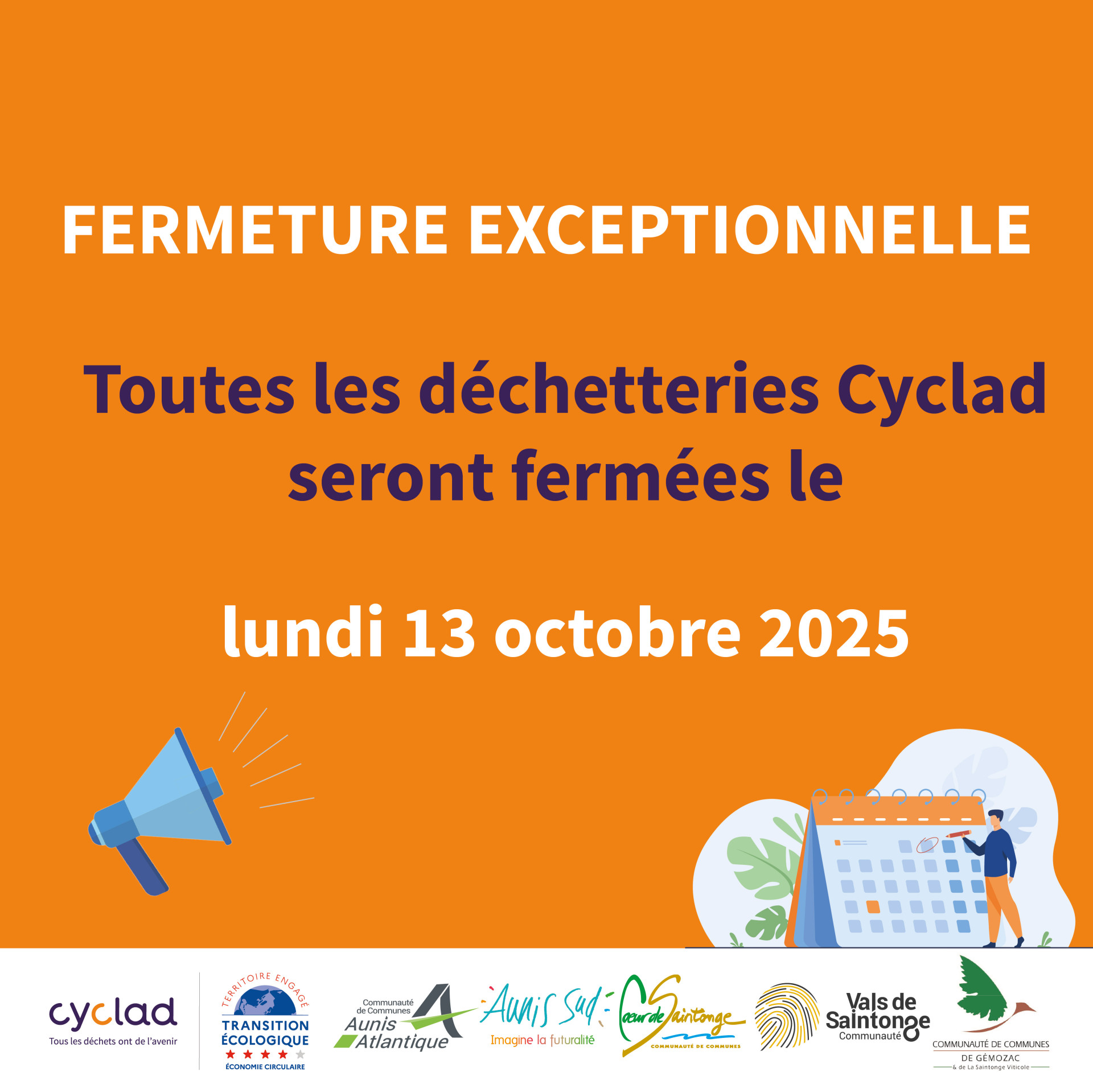 Fermeture déchetterie